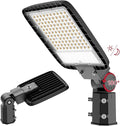 LED Parking Lot Lights Outdoor Pole Mount 150W LED Shoebox Light with Dusk to Dawn Photocell 120V LED Outdoor Lighting Exterior Flood Light Commercial Outside Light IP65 Waterproof for Yard Garage