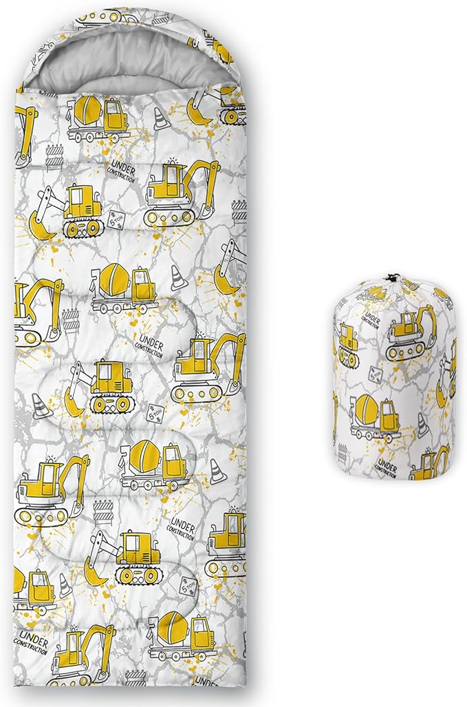 QOOMO Axolotl Cute Camping Sleeping Bags3 Season Warm &amp Cool WeatherLightweightWaterproof Sleeping Bags for Adults &amp KidsTravelingand Outdoors