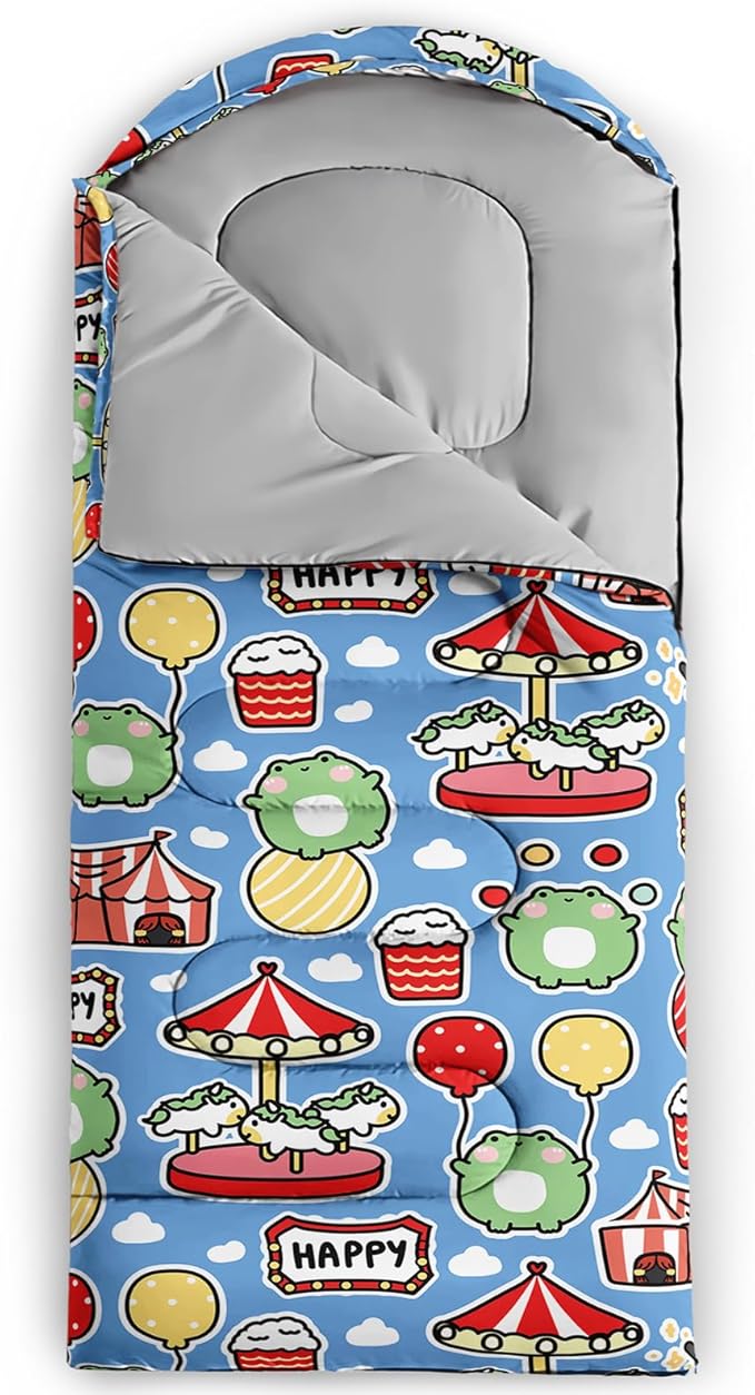 Print sleeping bagsleeping bagsOutdoor Camping Sleeping BagSuitable For Children Boys And Girls PortableWaterproofCompact And LightweightGreat For Outdoor CampingBackpacking And Hiking