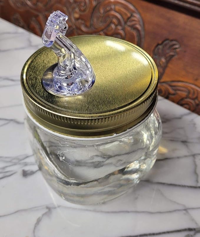 Wide Mouth Mason Jar Pour Spouts For Moonshine And Whiskey - Made 100% In The USA. Free Flow Mason Jar Spouts That Don't Leak. No Cracks Just A Perfect Pour Everytime. 2 Pack