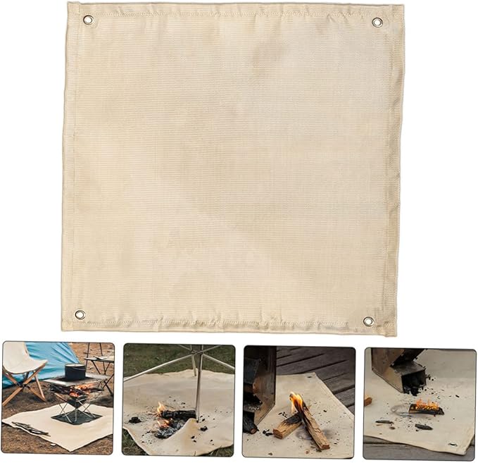 BESPORTBLE 1pc Fireproof Mat for Outdoor Camping Heat Resistant Blanket for BBQ Picnic and Camp Stove Use Durable Material for Added Style