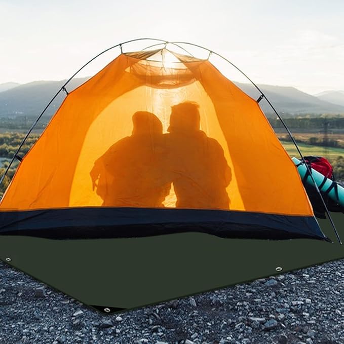 Tent Ground Tarp - Waterproof Thickened Tents Floor Insulation Portable Camping Floor Mat Foldable Tent Footprint Outdoor Shelter | Beach Car Campings Adventre for Beach Car Camping Adventure