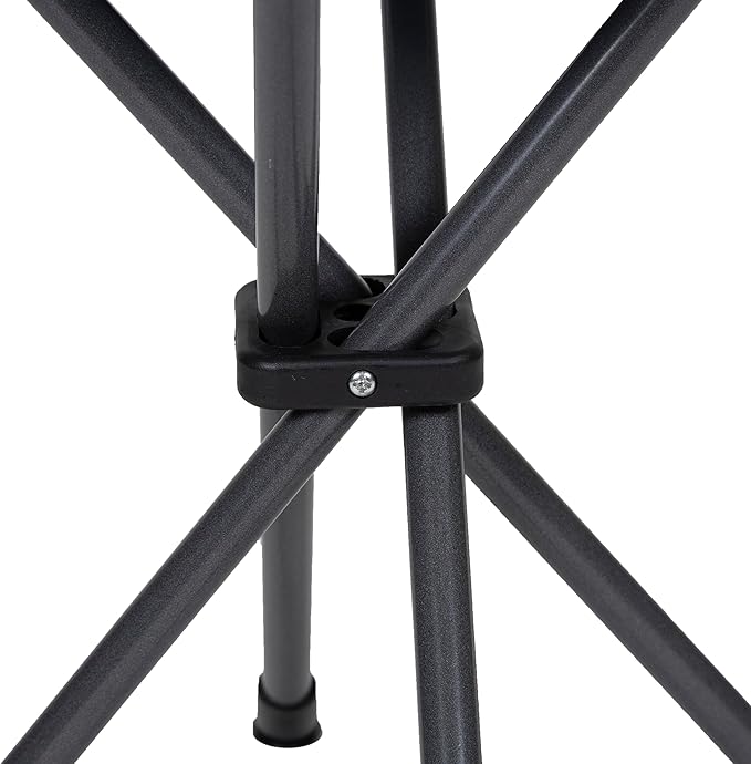 Stansport Apex Fold-Up Stool (G-140) - Black/Grey Portable and Lightweight Stool for Camping Fishing Hiking Backpacking and More - 300 lbs weight capacity