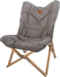 Kuma Outdoor Gear Yoho Bamboo Butterfly Chair with Carry Bag Ultimate Portable Luxury Outdoor Chair for Camping Glamping Sports &amp Outdoor Adventures (Heather Grey)