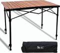 OUTSIDER Folding Camping Table Adjustable Height Foldable Roll-up Aluminum Camp Table Portable Table with Carry Bag - for Outdoor Cooking Beach Picnic BBQ Travel Style2