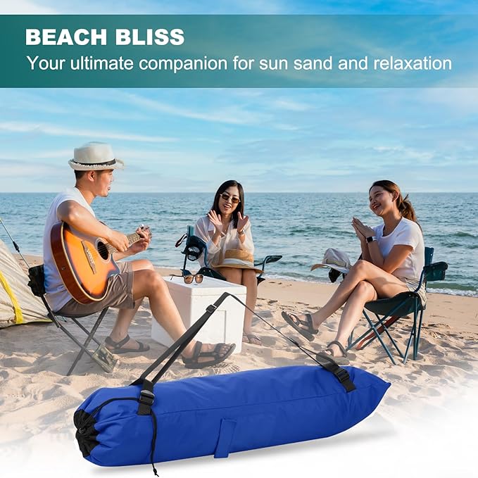 PATIKIL Foldable Camp Chair Replacement Bag Camping Chairs Folding Chair Carry Bag with Adjustable Shoulder Strap for Outdoor Camping Fishing Storage Sapphire Blue