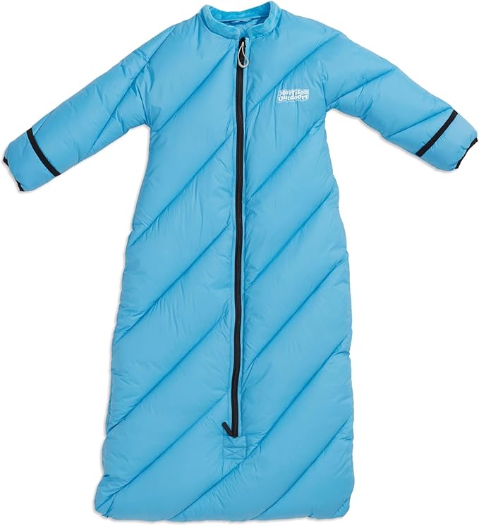 Big Mo 40° Kids Sleeping Bag (Ages 18-36m). The Coziest Funnest Camping Sleeping Bag for Kids with Adjustable Cuffs.