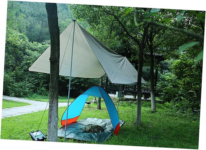 POPETPOP 1Set Large Outdoor Camping Footprint Tarp Groundsheet Blanket Mat Versatile Sunshade Canopy for Beach Picnic and Rain Shelter