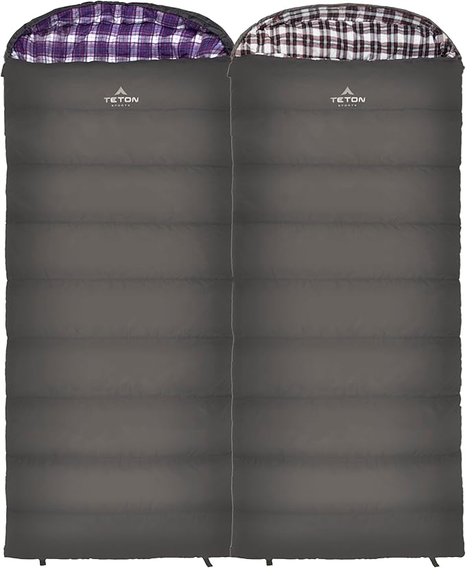 Teton Celsius Regular 25F 20F 0F Degree Sleeping Bags All Weather Bag for Adults and Kids Camping Made Easy and Warm Travel Sack Included