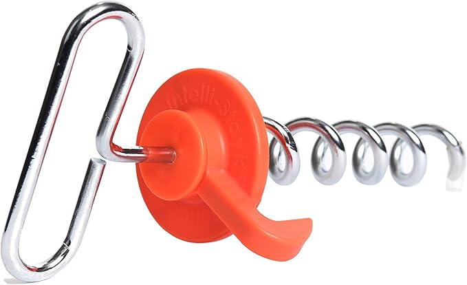 IntelliLeash EZ-Tent-Stayk (4 Pack): Secure Stakes for Tents Canopies &amp More - No Hammer Needed!