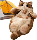 Cat Sleeping Bag for Humans | Adorable Cats Envelope Sleeping Bag | Adults Soft Plush Animal Mattress Warm Comfortable Lounging Blanket for Women Men Home Camping Sleepovers