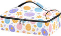 Casserole Carrier Cute Easter Colorful EggsInsulated Casserole Carrier for Hot or Cold Food Thermal Lunch Tote for Potluck Parties Picnic Beach Fits 9 x 13 Inches Baking Dish