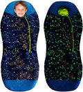 AceCamp Glow in The Dark Mummy Sleeping Bag for Kids and Youth Temperature Rating 30°F/-1°C Water-Resistant for Camping Hiking and Slumber Party