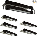 LUMENGY 7 Inch 3W LED Hardscape Light 2700K Warm White Easy Replaceable Feature Includes 3 Mounting Plates for Outdoor Steps Retaining Walls and Paver Steps 12V Black Finish (6 Pack)
