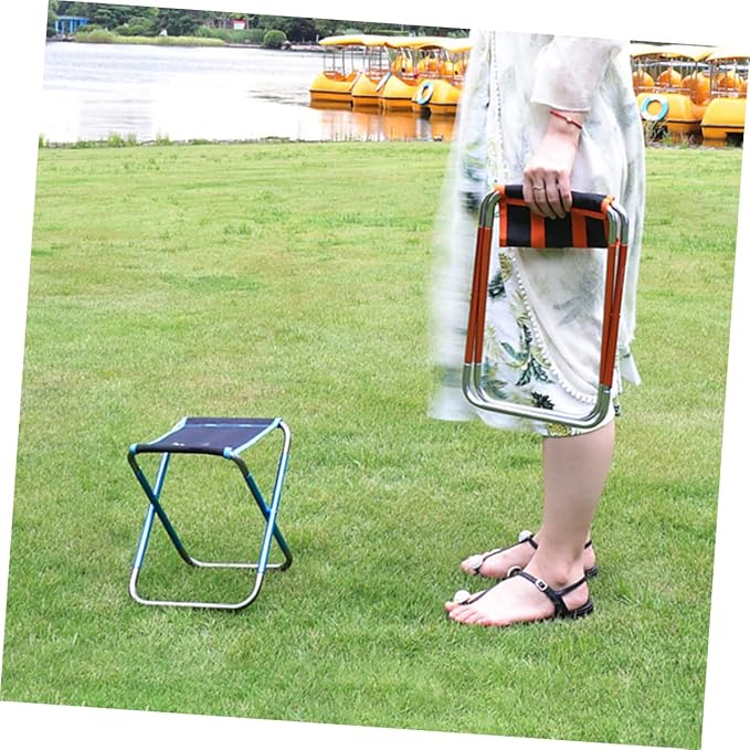 Portable Folding Stool Multi-Function Fishing and Camping Seat Compact Outdoor Chair for Beach BBQ and Travel Space-Saving Design