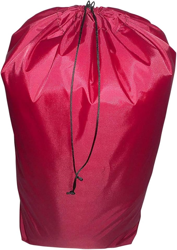 Sleeping Bag CoverJumbo Stuff Sacks Laundry Bag Made in USA. (Maroon)