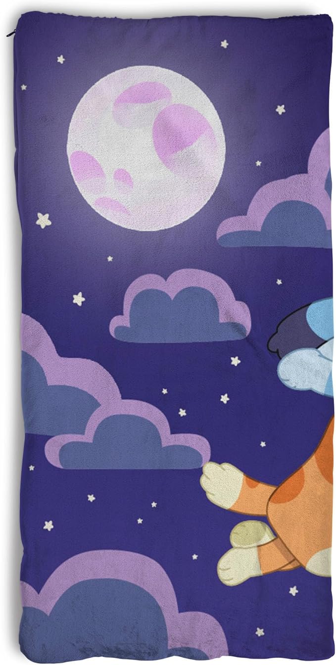 Silk Touch Sherpa Slumber Bag for Boys and Girls Sleeping Bag with Zipper 27 x 56 inches
