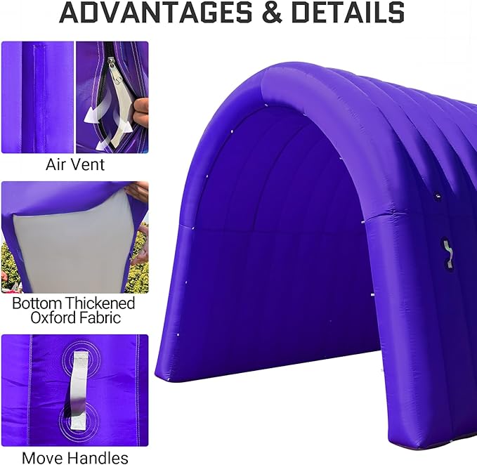 OZIS 16Ft Inflatable Tunnel Entrance Sports with Installed Blower Inflatable Football Tunnel Tent Entryway for Business Advertising Event Exhibition Promotion(16x10x10Ft)
