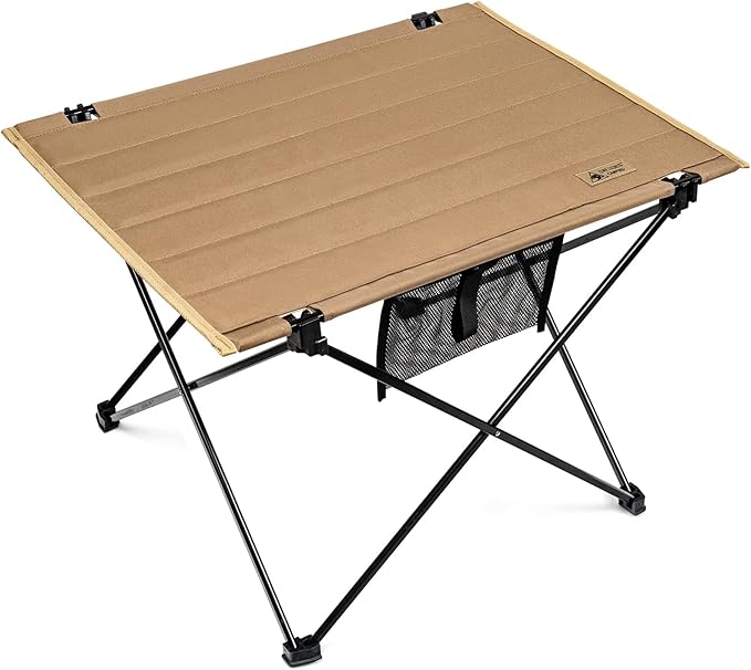 ONETIGRIS Foldable Camping Table Lightweight Portable Table Sturdy &amp Quick Setup Holds Up to 66 lbs Perfect for Camping Hiking Backpacking Picnic Beach Travel