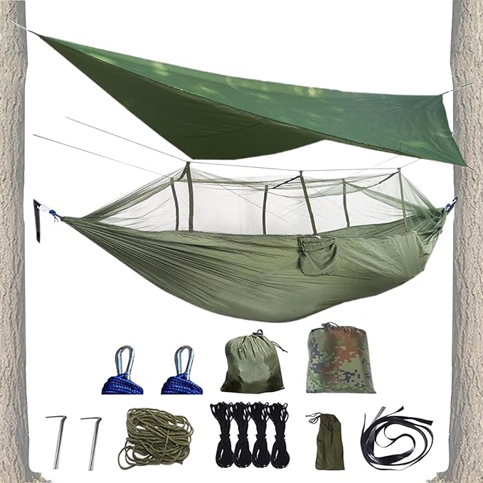 Camping Hammock Net | Keeps Out Fly NetNetting Waterproof Protective Mesh for Backpacking Backyard Garden Hiking Travel Fishing Patio Outdoor Outside