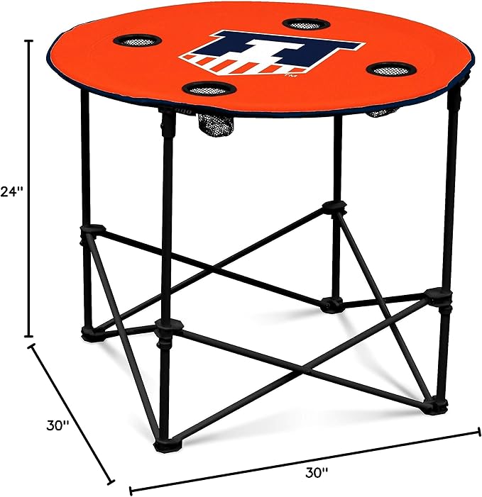 Logo Brands Officially Licensed NCAA Unisex Round Table One Size Team Color
