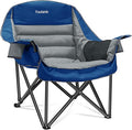 Oversized Camping Chair Portable Folding Camping Chairs with Side Pocket Cup Holder and Carry Bag Heavy Duty Outdoor Camping Chairs for Adults Fishing Sports Trip up to 400lbs Style 6