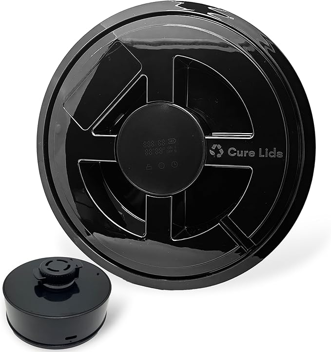 Automatic Smart Ai Curing Gamma Seal Storage Container Lids with Adapter Ring Fits 3.5 5 6 &amp 7 Gallon Buckets Smart Curing Technology