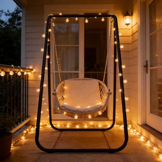 Heavy Duty A-Shaped Hammock Chair StandAdjustable Indoor &amp Outdoor Hanging Stand for Swing StandHanging Stand Only Max Load 220lbs(Without Hammock Chair)
