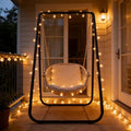 Heavy Duty A-Shaped Hammock Chair StandAdjustable Indoor &amp Outdoor Hanging Stand for Swing StandHanging Stand Only Max Load 220lbs(Without Hammock Chair)