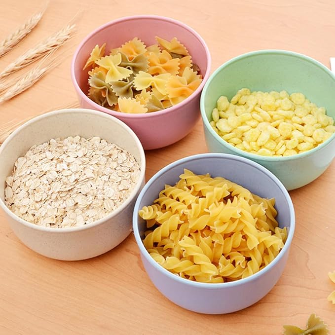 28pcs Portable Wheat Fiber Tableware Set with Plates Bowls Cups Forks Spoons and Chopsticks in Nordic Pink Blue Green and Beige for Camping and Household Use