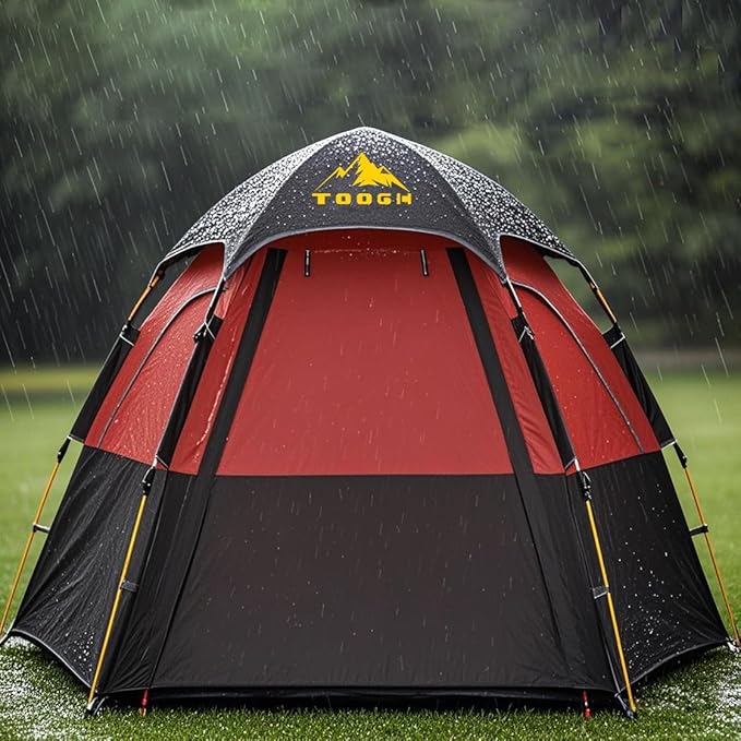 Camping Tent with Instant Setup 2/3 Person Weatherproof Easy Quick Set Up in 60 Seconds with Rainfly Backpack Tent for Family Camping &amp Hiking Upgraded VentilationCenter Height 66-inch