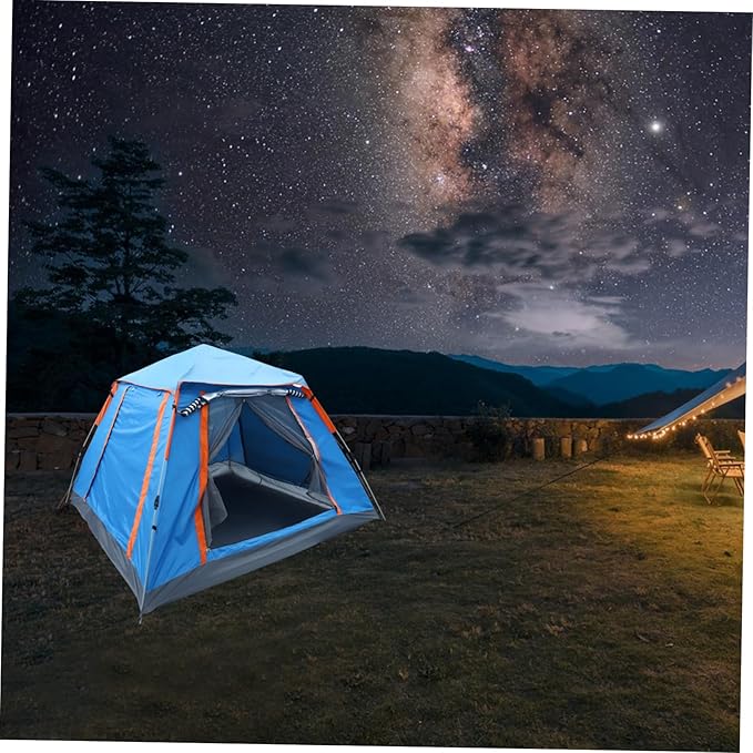 HANABASS Portable Automatic Camping Tent Waterproof Outdoor Foldable Tent Thickened Moisture-Proof Rain Shelter Lightweight 2-Person Setup for Hiking and Beach Camping
