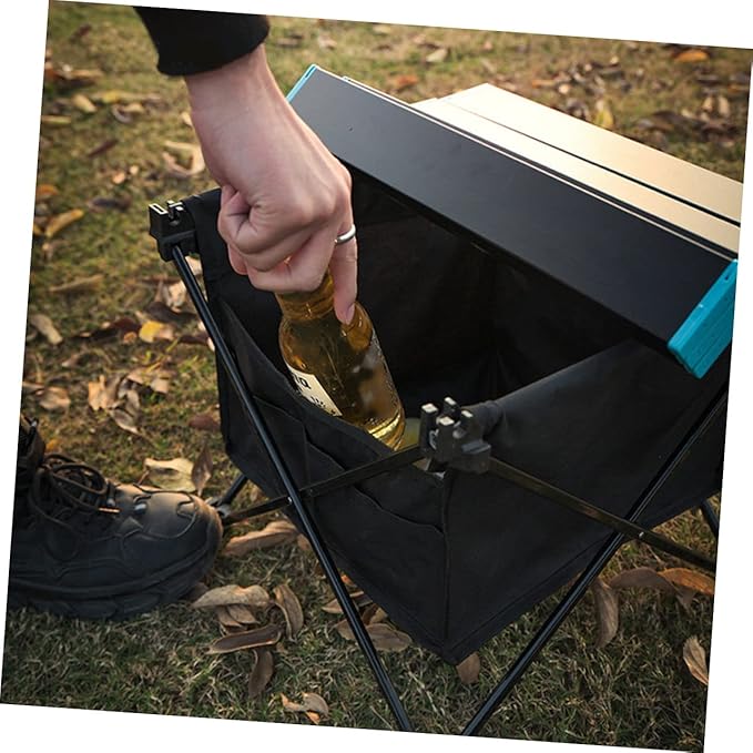 Outdoor Storage Pouch for Tailgating Folding Desk Compact Easy Assemble Camping Barbecue Table