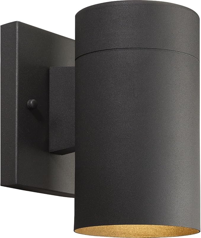 Canarm Nightsky 1-Light Outdoor Lantern Matte Black Wall Light with Easy Install Dark Sky Approved Durable Wet-Rated Outdoor Lighting