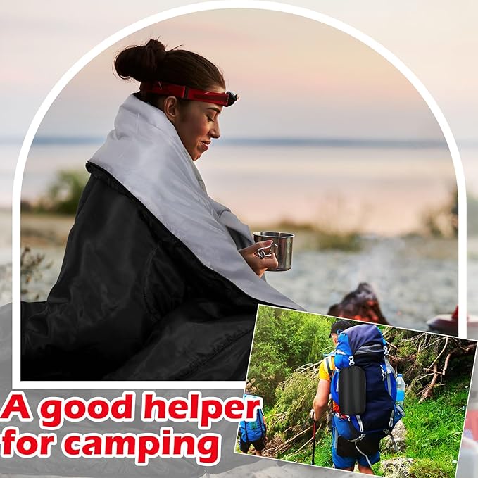 Macarrie 12 Pack Camping Sleeping Bags for Adults Homeless Bulk Cold Weather Kids Sleeping Bag Lightweight Waterproof Compression Sack for Backpacking Traveling Hiking Outdoor Shelter