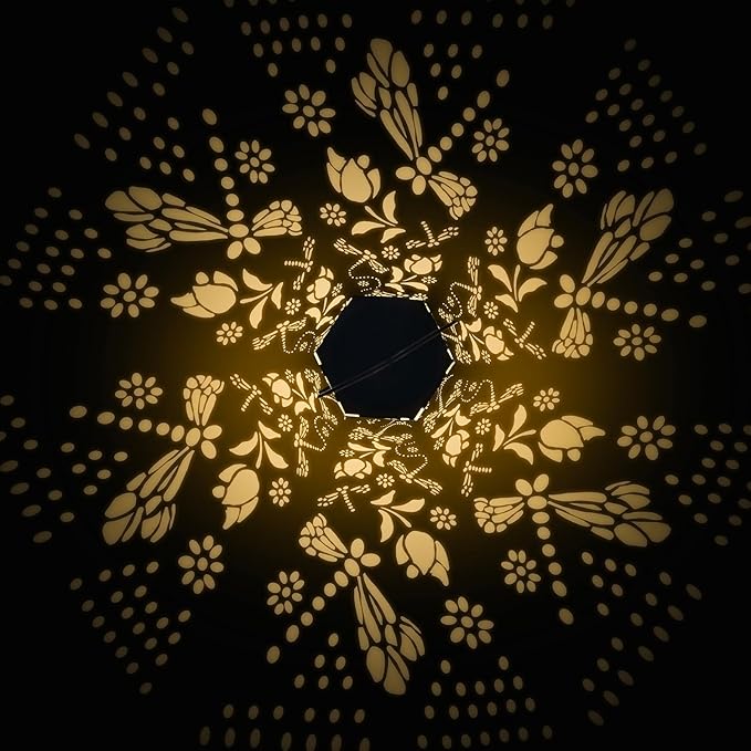 Dragonfly Solar Lanterns Outdoor Waterproof - Mothers Day Gifts for Mom Grandma Birthday Gifts for Women Solar Lights Outdoor Garden Decor for Outside