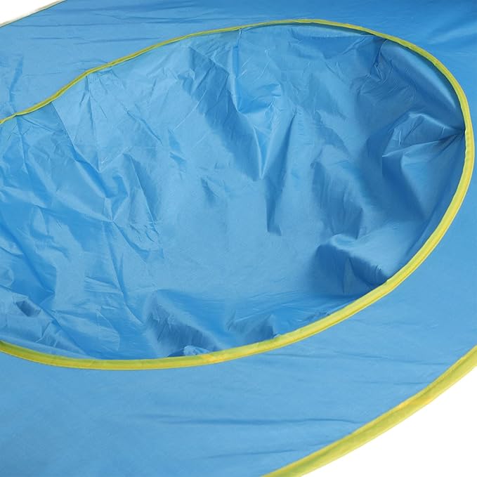 Pop Up Beach Tent Portable Sun Shelter with Protection and Built in Baby Pool for Infant Toddlers Outdoor Camping Beach Picnic Easy Set Up (Blue)