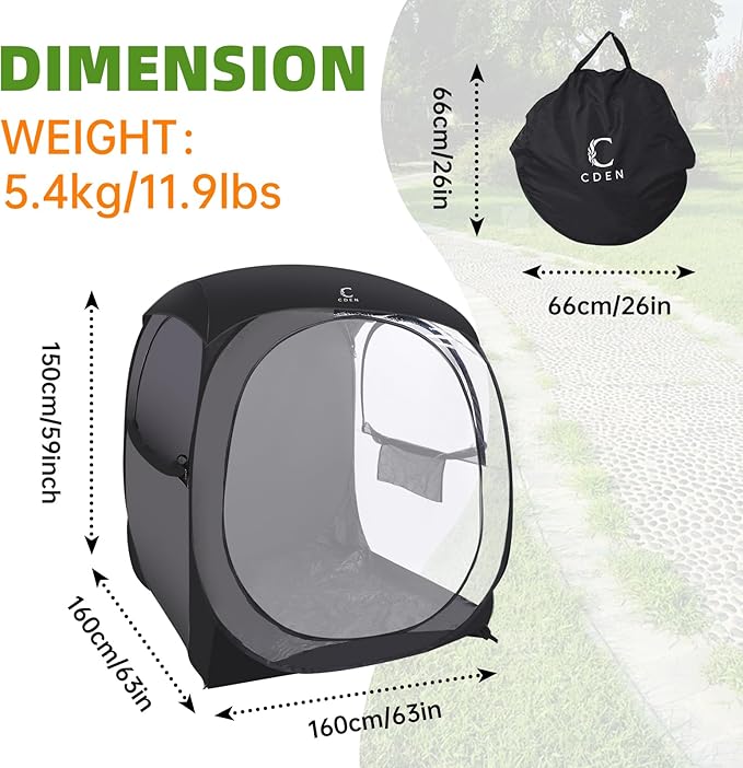 Nice C Sport Pop Up Bubble Tent - Instant Shelter With Rain Fly and Sealed Floor for Camping Sports Events