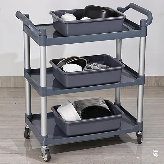 13 Liters Commercial Bus Tub Tote Boxes Plastic Dish Tub Wash Basin Set of 3