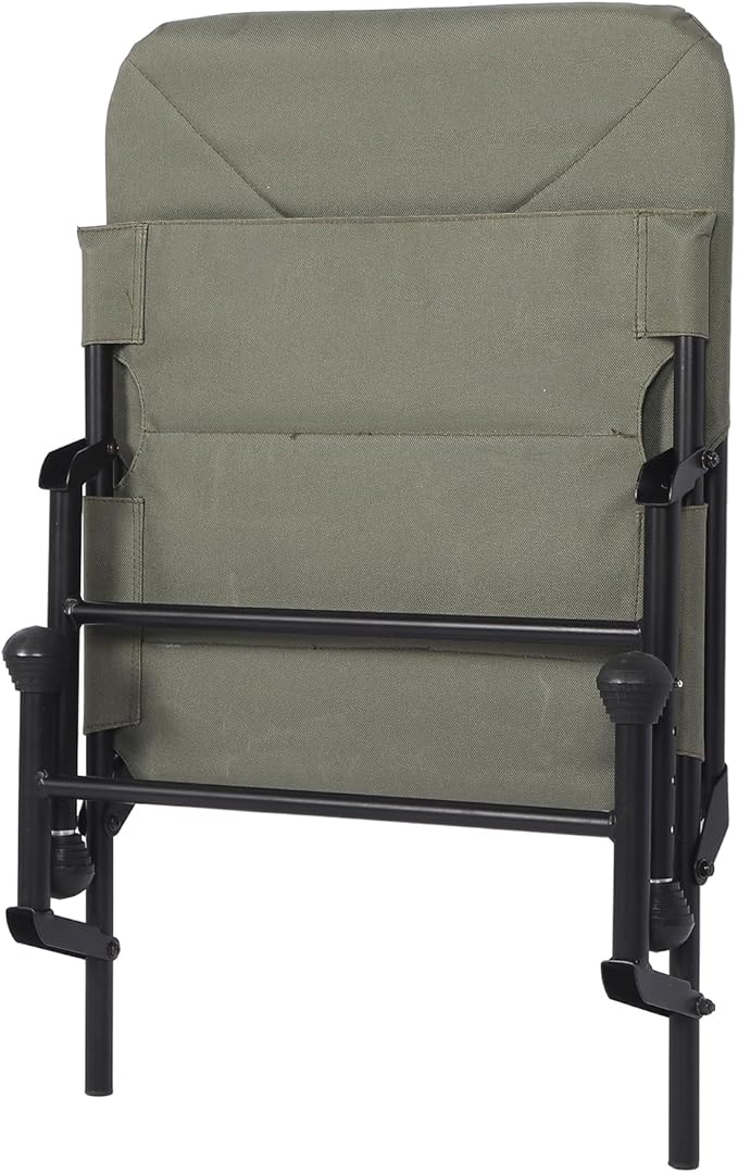 Robust Steel Tube Camping Folding Chair with Adjustable Legs and Anti Slip Ball Compact Oxford Cloth Portable Chair for Outdoor Fishing