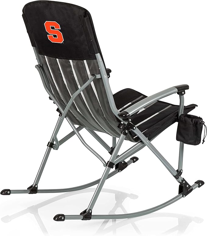 Picnic TIME NCAA Unisex-Adult NCAA Outdoor Rocking Camp Chair XL Heavy Duty Camping Chair for Adults