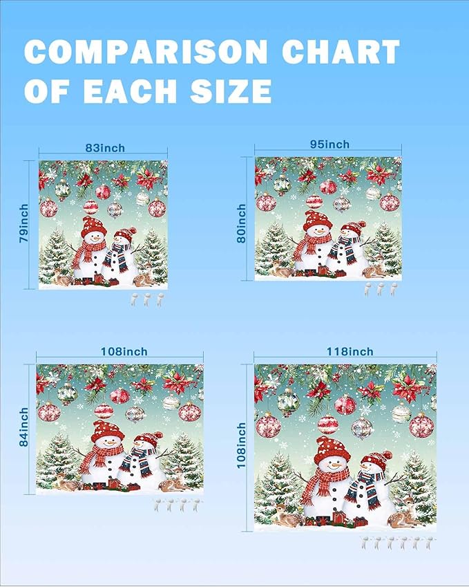 Beach Blanket Waterproof Sandproof OversizedSnowman Deer Christmas Tree Poinsettia Beach Mat with Corner Stakes Sand PocketsXmas Ornaments Berry Leaf Picnic Mat for Travel Camping Hiking83x79In