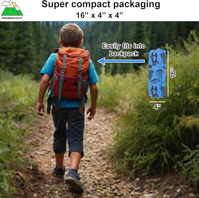 KidzAdventure 2 in 1 Kids Tent for Camping/Kids Play Tent| Backpacking Tent for Kids |Easy Set Up Camping Tent