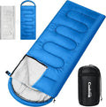 2-in-1 Detachable Sleeping BagWaterproof 4-Season Adult Sleeping Bags w/Removable Cotton Liner – Converts to 2 Lightweight Bags for Camping Hiking Travel