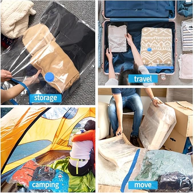 Vacuum Storage Compression Bag Clothes Storage Bag Travel Artifact Vacum Storage Bag High Capacity Luggage Vacuum Pumping Bag