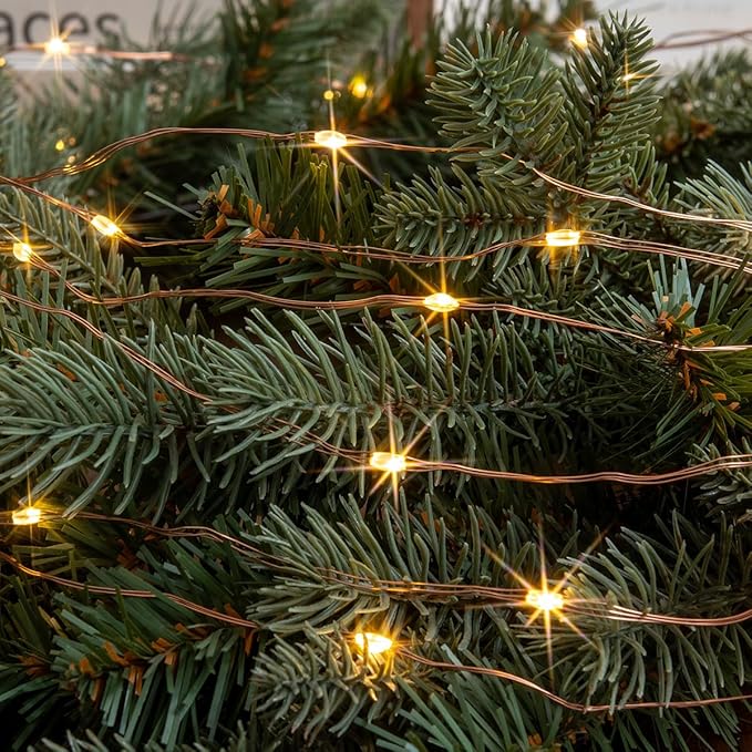 400FT Extra Long Warm White Plug in Fairy Lights 1200 LED Waterproof Copper Wire String Lights with Remote for Christmas Tree Bedroom Porch Patio Ceiling Garden Wedding Party