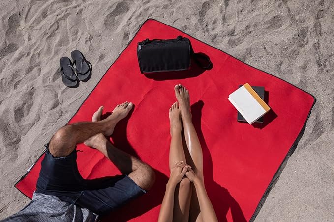 PICNIC TIME NFL Chargers Blanket Tote Outdoor Picnic Blanket - Beach Blanket - Camping Blanket