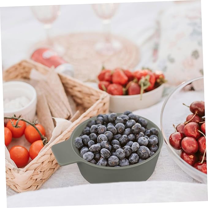 Portable Dish Set Outdoor Camping Bowl Plate Plastic Dinnerware Set Speckled Dinnerware for Dining Table
