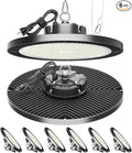 Super Bright 150W High Bay Led Shop Lights| 22500LM 5000K AC110-277V UFO Led High Bay Light With Plug 5ft Cable| Garage Lighting High Bay Light For Garage Shop Warehouses Workshops Gym Barn Factory