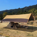 19x14 ft Large Camping Tarp Outdoor 8 Person Shelter Camping Awning (Without Tarp Pole)